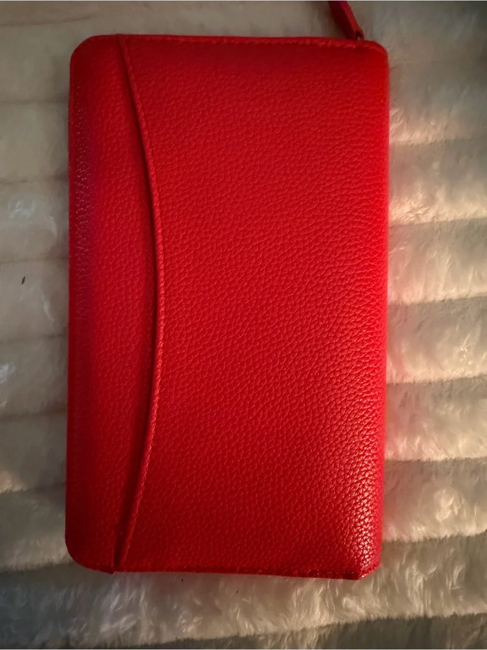 Red Tablet Wallet Case - Cash Stuffing Wallet